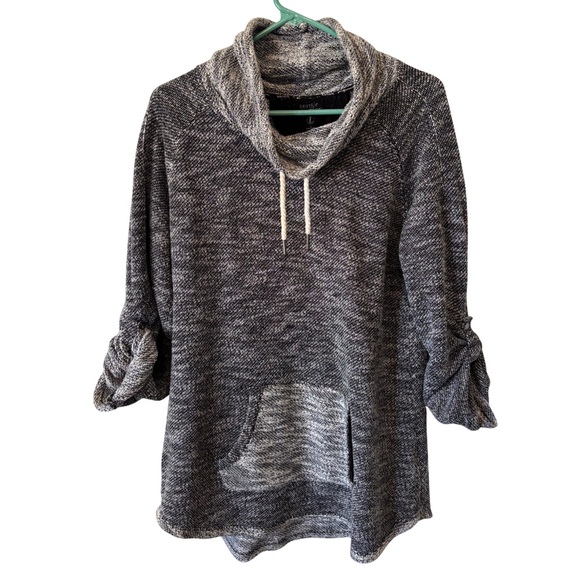 Kensie Sweaters - Kensie Performance Gray Cowl Neck Sweater Long or 3/4 Sleeve